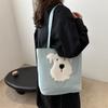 Stylish 2024 Autumn New Arrivals Women's Shoulder Tote Bag In Black Brown Blue White