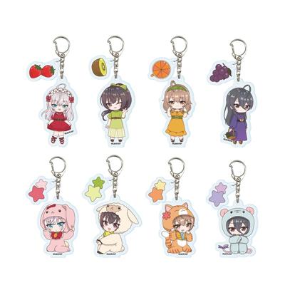 My Neighbor, Alya-san, Who Sometimes Whispers In Russian, 01 Fruit X Animal Ver. [POP Art Illustration] Acrylic Keychain with Parts, Box of 8