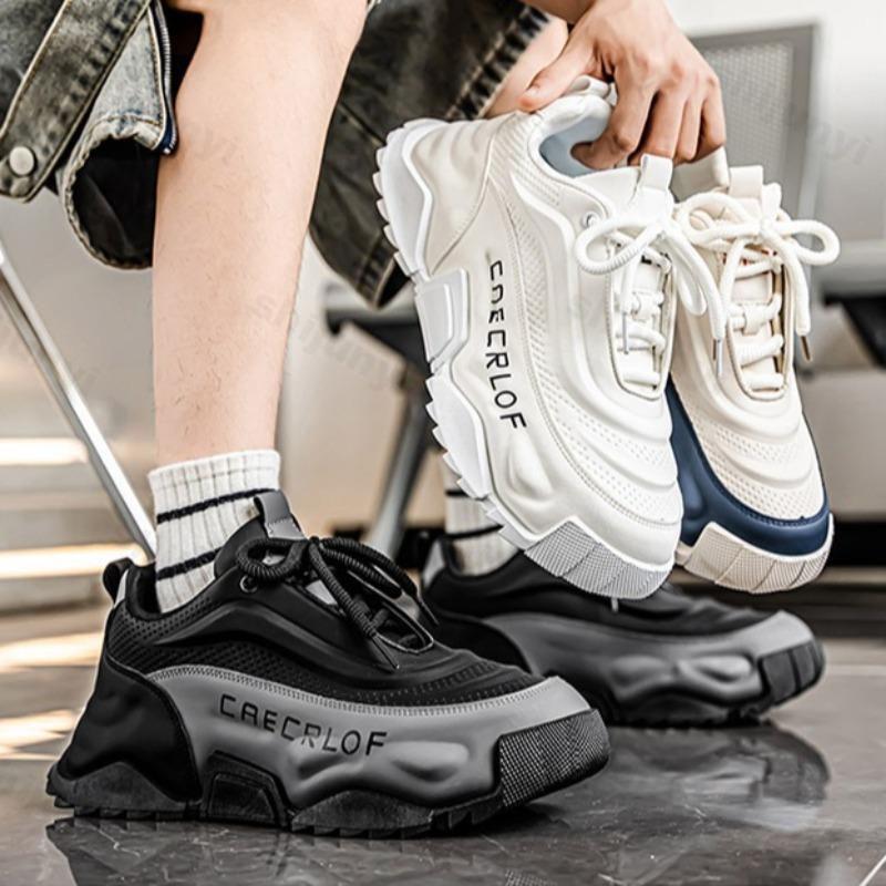 Fashion Fashion Trend Men's Low Top Casual Thick Soled Shoes 2025 Autumn Mesh Breathable Comfortable Versatile Non Slip Chunky sneakers