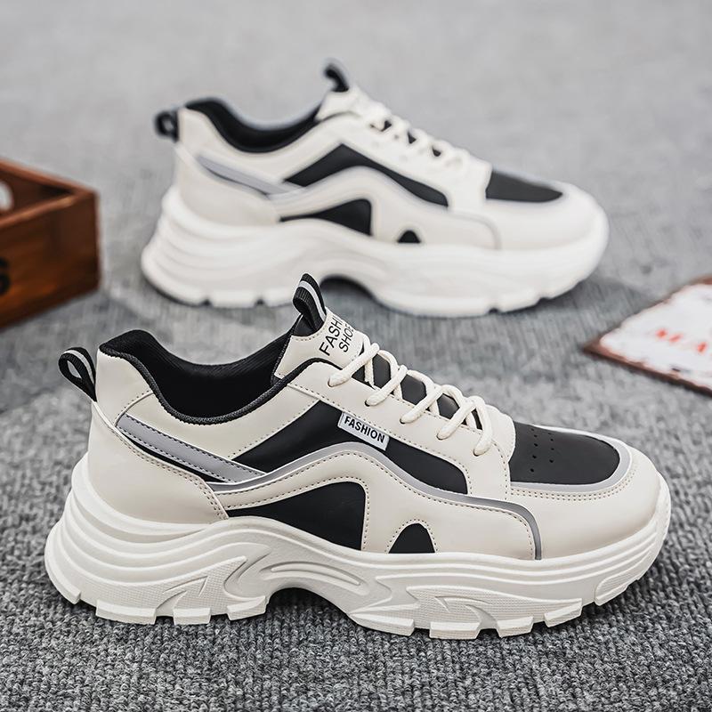 Autumn men's shoes new breathable little white shoes men's trend versatile platform sports shoes casual running shoes