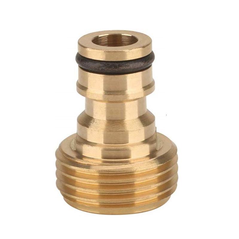 6-точечный герметичный полностью медный наружный ниппель для крана с наружной резьбой 3/4 (Стандарт ЕС и США) Brass1