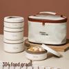 304 Food Grade Insulated Leakproof Bento Lunch Box - Portable & Microwaveable for Students & Office Workers