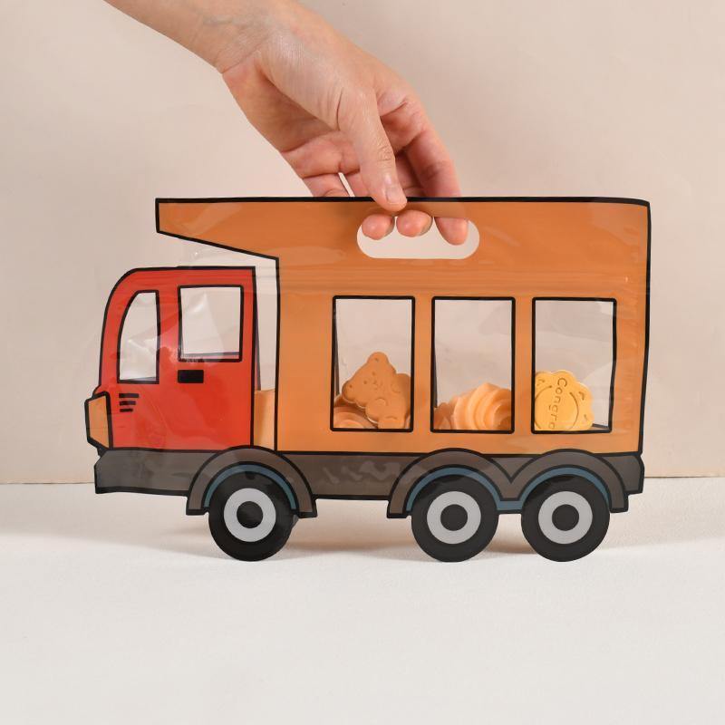 10 ks Stavební nákladní auto Cukrovinky Dárková taška Policejní auto Bagr Sušenky Svačina Zipové sáčky Dětská narozeninová oslava Dárky Dekorace Potřeby