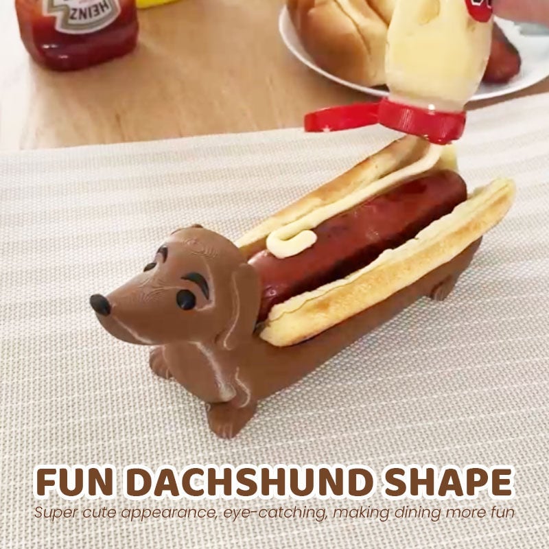 Dachshund Tray Funny Hot Dogs Tray Candy Dish Dachshund Dinner Plate Creative Cute Shaped Sandwiches Puppy