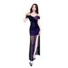 Waist Pure Desire Low-cut Skirt Slim Sexy Dress Long Dress Night Show Slim Temperament Nightclub Women's Clothing