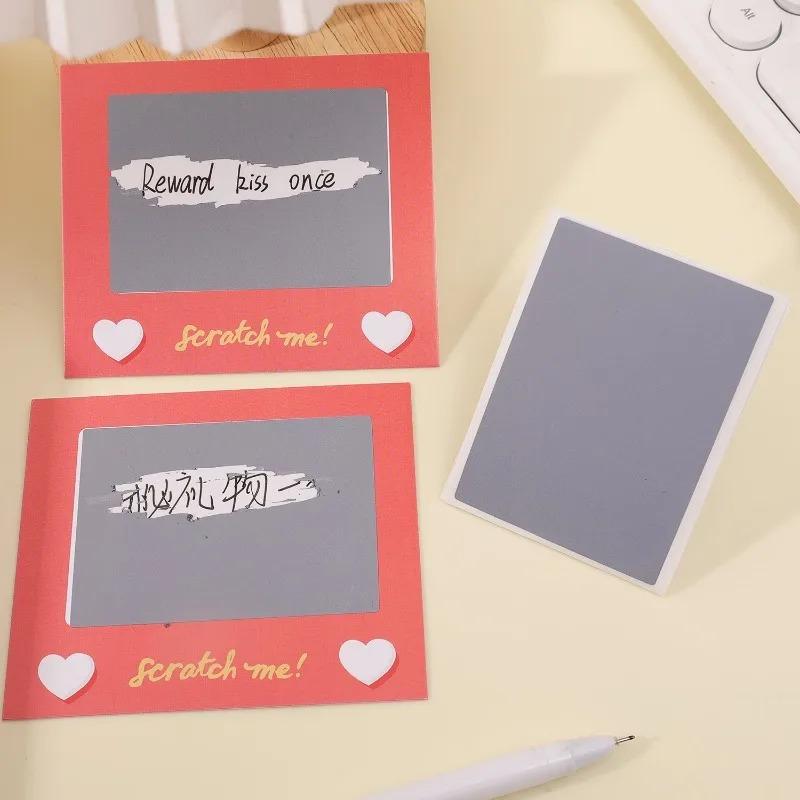 10/50pcs Scratch Card Couple Romantic Date Scratch Cards Love Coupons Wedding Birthday Anniversary Creative DIY Gift Decoration