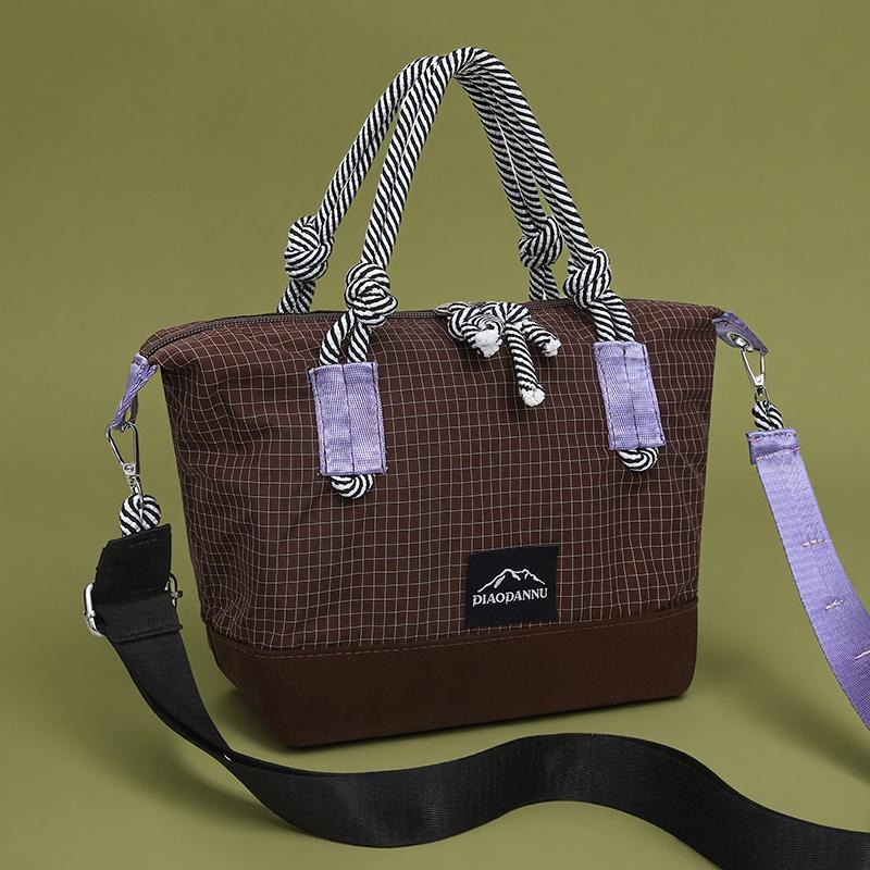 Wasserdichte Nylon-Tragetasche für Damen, große Kapazität, Umhänge-Crossbody-Handtasche mit Reißverschluss