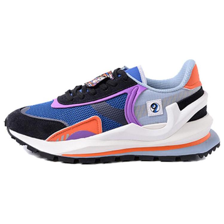 

New LiNing 92 Square And Round Deluxe Slip Resistant Low top Casual Shoes Men s Blue Black AGCR047-5K 39