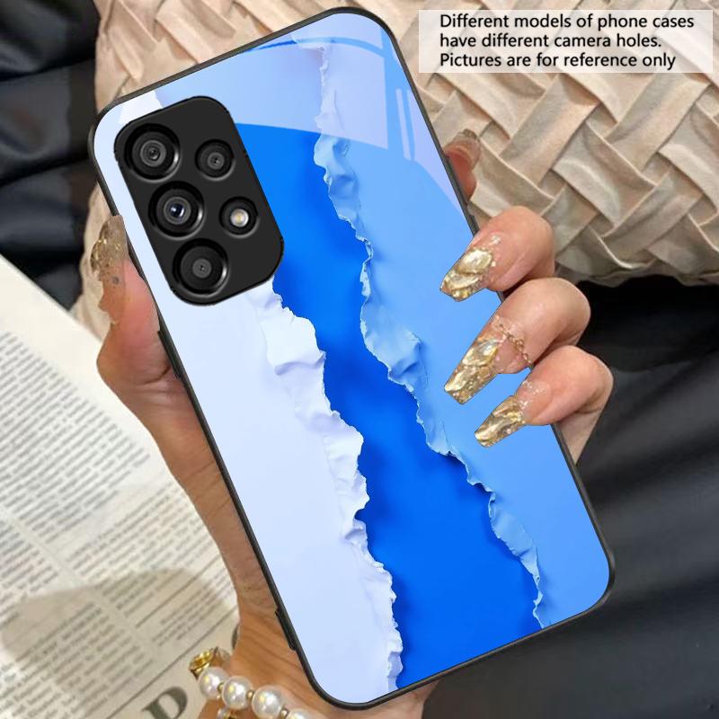 Black and White Images For Samsung Galaxy S10 S20 Plus S21 FE S22 23 24 FE S25 Ultra Black tempered glass phone case hard shell