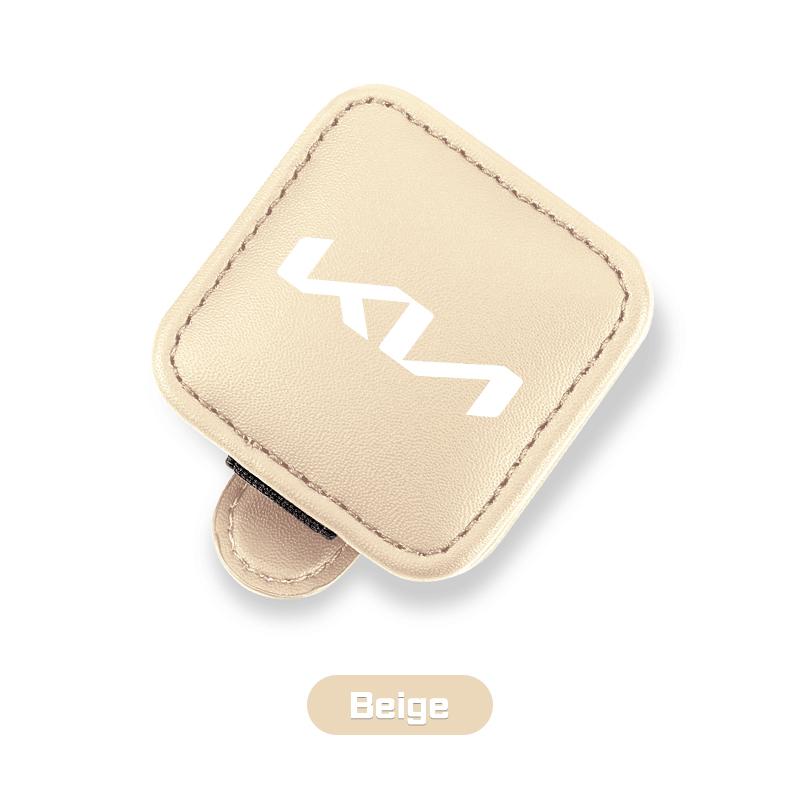Leather Car Visor Glasses Clip For KIA Rio 5 Ceed Cerato K2 K3 K4 Sportage Picanto Optima Sorento Sunglasses Holder Accessories