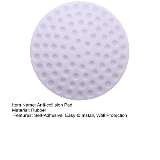 Door Handle Stopper Wall Protector Self-Adhesive Round Door Knob Stop Wall Bumper Home Office Door Back Wall Mount Anti-collision Pad