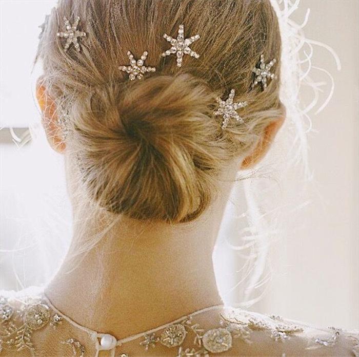 Korea Fashion Party Crystal Hairslide Rhinestone Hairclip Shiny Star Snowflake Shape Hairpin Hair Accessories for Women Headwear