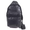 Great Sling Bag Shoulder Bag Black Leather Mens Used
