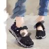 Mom shoes spring new breathable casual single shoes soft-soled walking shoes light and comfortable women's shoes