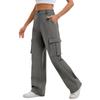Cargo Pants For Women High Waisted Wide Leg Casual Pants Streetwear Trousers With  Pockets