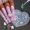 Silicone Nail Art Stamper Scraper Set Metallic Handle Nail Art Stamp Manicure Image Plate Tool