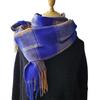 Women's 2024 Korean Style Plaid Snood: Versatile Thick Tassel Shawl for Autumn and Winter