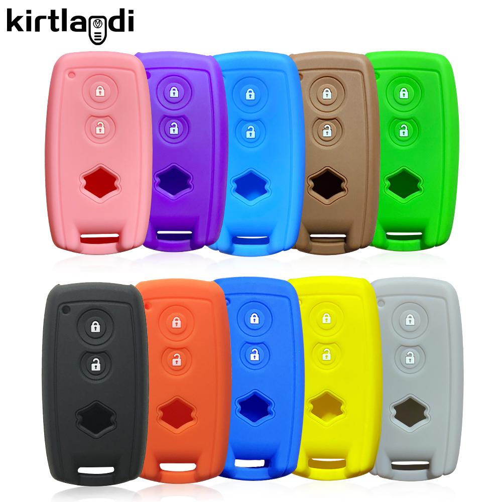 Couverture d'étui de clé en silicone pour Suzuki Grand Vitara Swift SX4 S-Cross XL-7 kuyucha sch4 pour Suzuki Swift 2007-2010 porte-clés