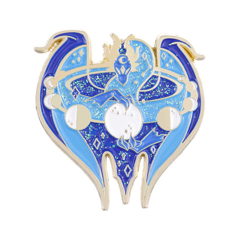 

Шикарная брошь «Синий дракон» в виде животного из сплава для модной декорации, подарки и