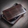 Elegant Solid Wood Tea Tray with Water Management