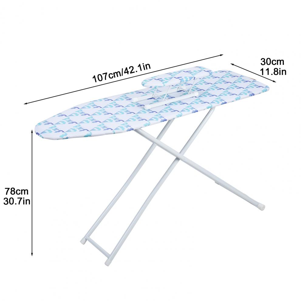 Full-Size Foldable Ironing Board, Foldable Household Ironing Board, Extended Ironing Board Outside with Heat-Resistant Cover