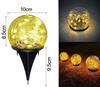 Outdoor Waterproof Led Solar Garden Lights Cracked Glass LED Lights for Walkway Path Patio Park Yard Light Holiday Decoration