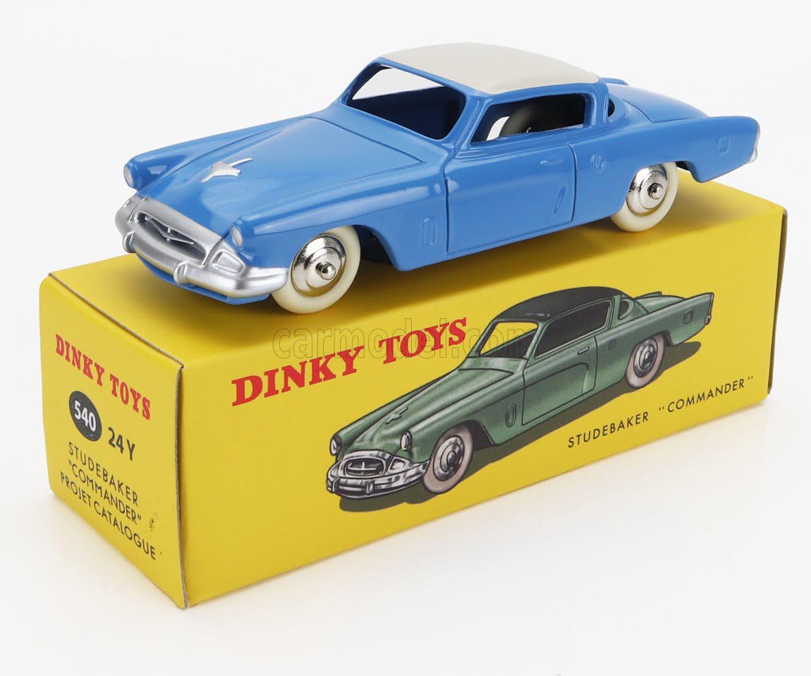 DINKY TOYS scale Dinky Studebaker Commander 1953 Blue Reproduction Diecast Model Car 1/43 синий