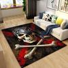3D Horror Death Skull Pirate  Area Rug,Carpet Rug for Living Room Bedroom Sofa Doormat Decoration, Kids Play Non-slip Floor Mat