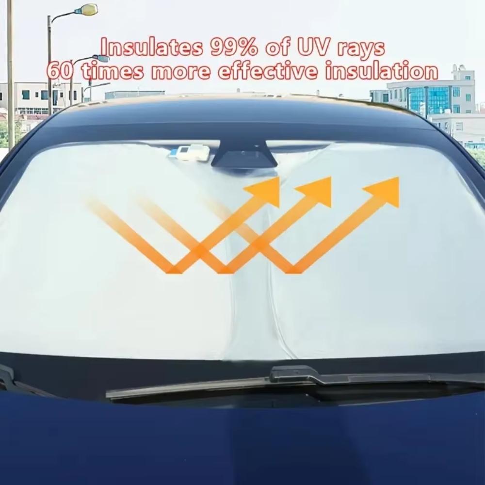 Folding Car Window Sunshade Cover Sun Shade Windshield Visor Protector Windscreen Auto UV Protection Curtain Styling AccessoriesWindshield Sunshades