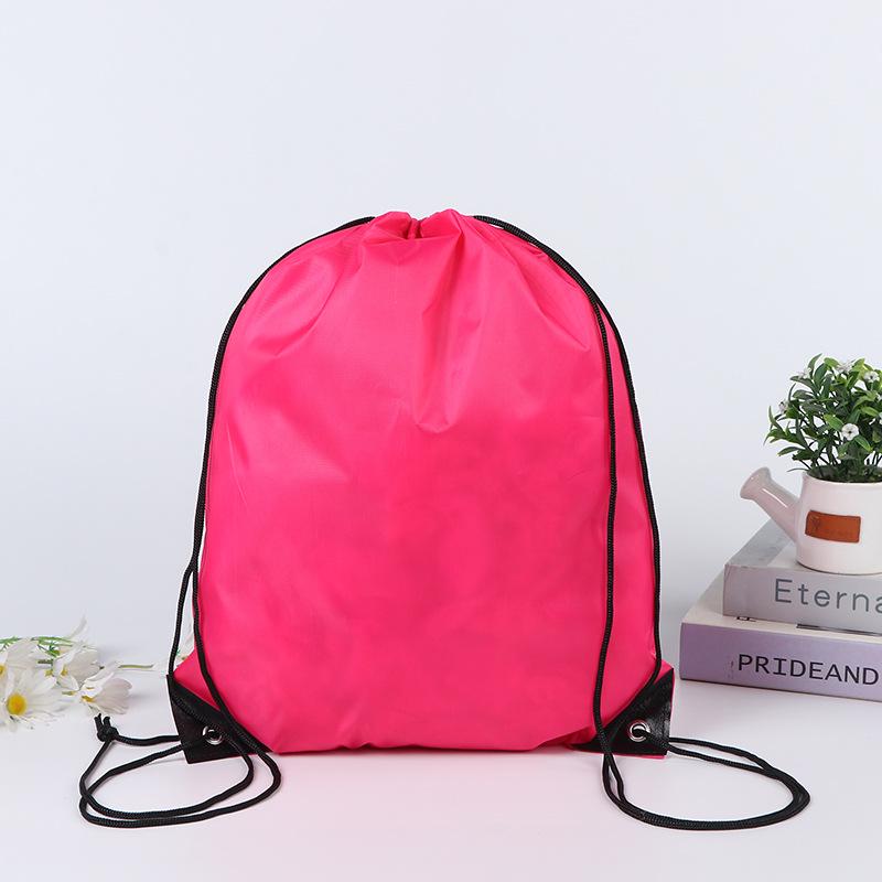 Blank Polyester Drawstring Bag for Marathons: Customizable Sports and Event Backpack