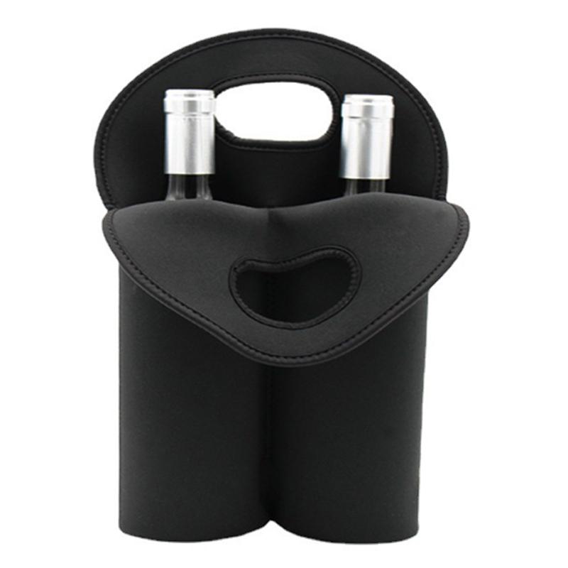 1/2 Bottles Neoprene Wine Bottle Freezer Bag Portable Cooler Wine-bottle Bag Protect Insulated Cover Beer Cooling Holder Carrier
