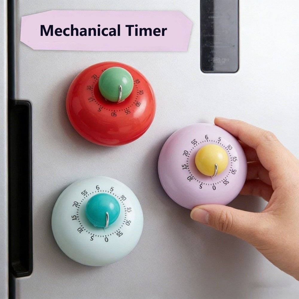 Mechanical Operation Kitchen Cooking Timer Magnetic Suction Children Study Timer  Time Management