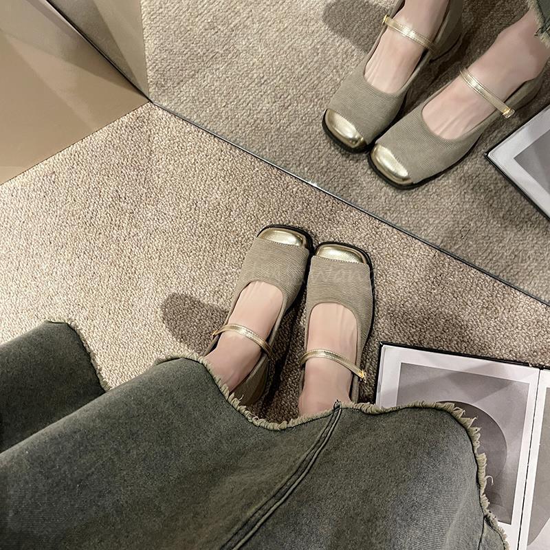 Thick Heel with Skirt High Heels 2025 Autumn New Fashion High Sense Small Fragrant French Retro Mary Jane Single Shoes