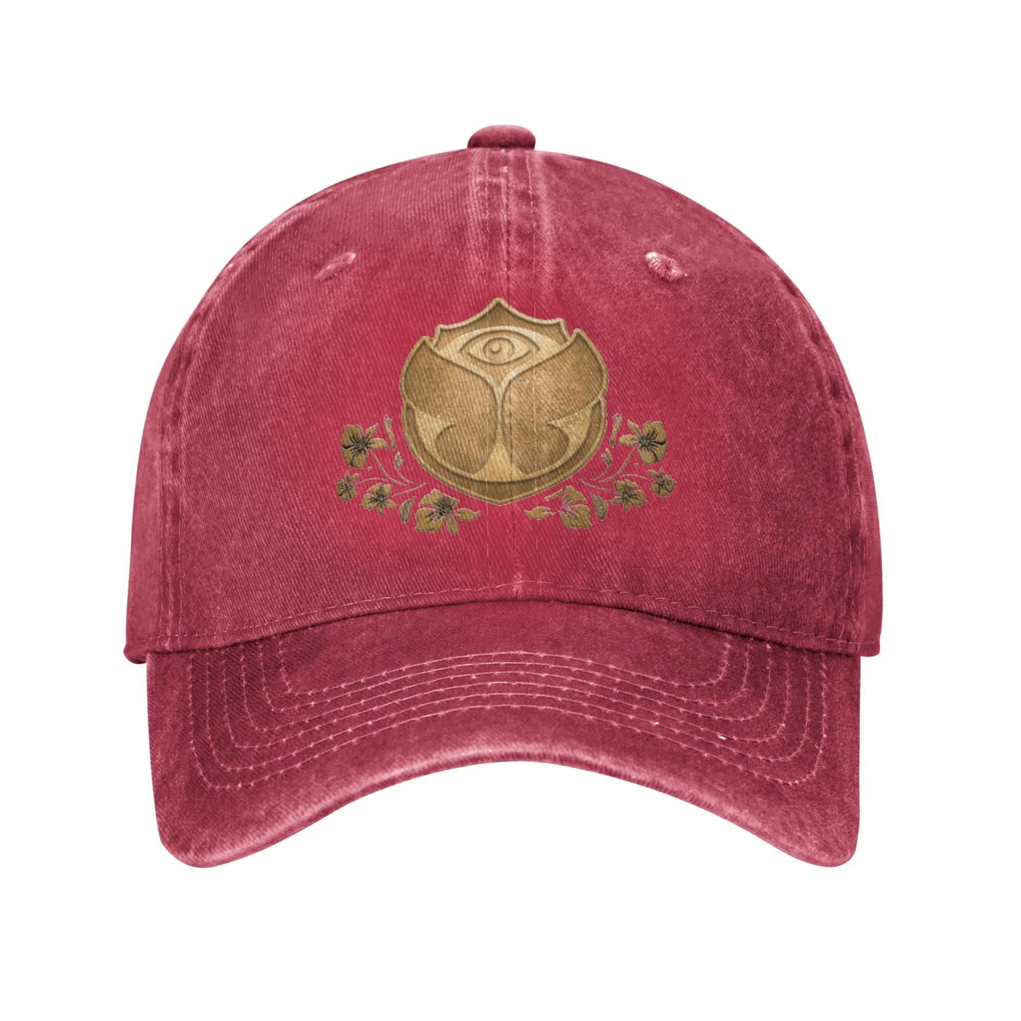 

Unisex Women Vintage Tomorrowlands Logo Printed Hats Casual Distressed Washed Retro Baseball Cap Adjustable One Size
