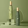 Tian Ai 8-Rib UV Folding Umbrella with Wooden Handle