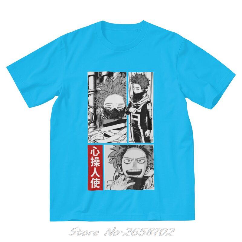 Boku No Hero Academia T Shirts Men Cotton T-shirt Anime Manga Hitoshi Shinso Tee Tops Harajuku Streetwear Tshirts Gift