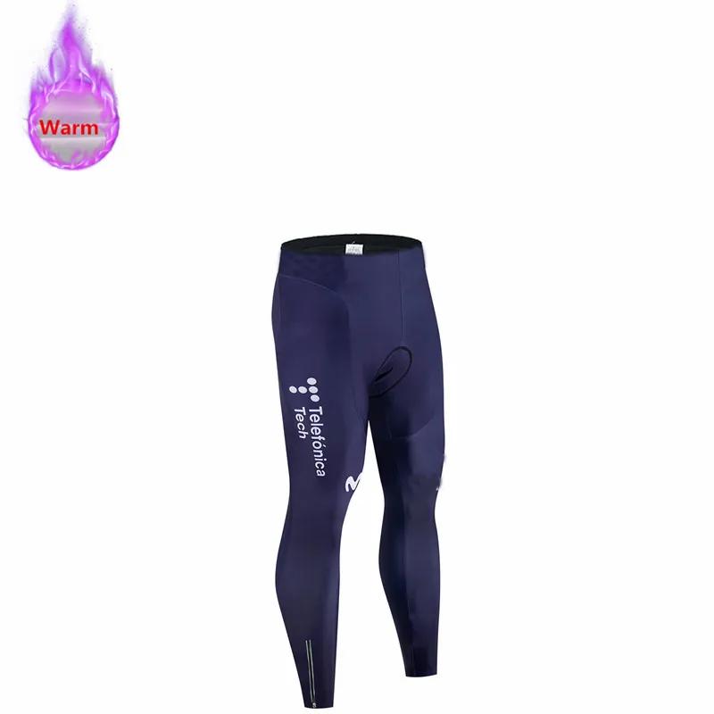 Movistar Pro Winter Cycling Set Thermal Fleece Bicycle Clothing Long Sleeve Jersey Road Bike Clothes Ropa Ciclismo MTB Uniform