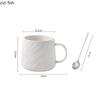 Keramiktasse mit einfarbigem Steinmuster und großer Kapazität, Getränketasse, Kaffeetasse, Milchtasse, Paartassen für den Haushalt, Teetassen, Wassertassen