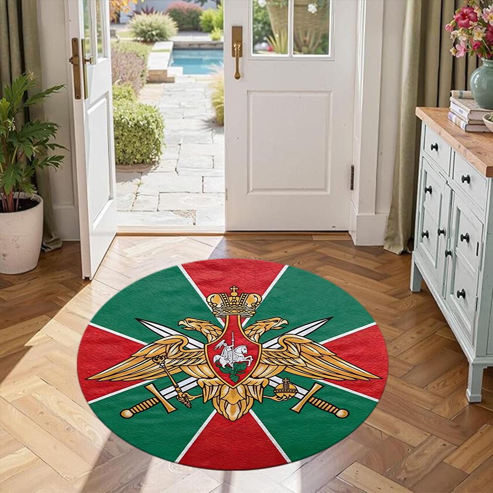 Eagle Round Office Rug Design for Game Room Dormitory Entryway Outdoor Antislip Round Carpet Decorate Offices Perfect Gift for Friends Family