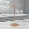Tangletangle-Resistant Rotating Jewelry Organizer Rose Gold Display