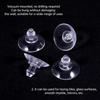 20 Pack Transparent Anti-Collision Suction Cups 20mm/0.8" Sucker Hanger Pads PVC Suctions Cup Without Hooks Clear Plastic Suctions Pads for Glass