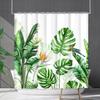 Shower Curtain Waterproof And Mildew-Proof 3D Digital Printing Plant Printing Shower Bath Bathroom Partition Curtain Free Punching