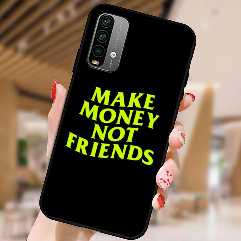 

Чехол для телефона MAKE MONEY NOT FRIENDS для Xiaomi9 10 11PRO LITE Redmi NOTE7 8 9 10A PRO K40 Poco3 Shell RedmiNote9