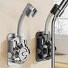 Modern Wall Mounted Adjustable Showerhead Bracket with Chrome Finish