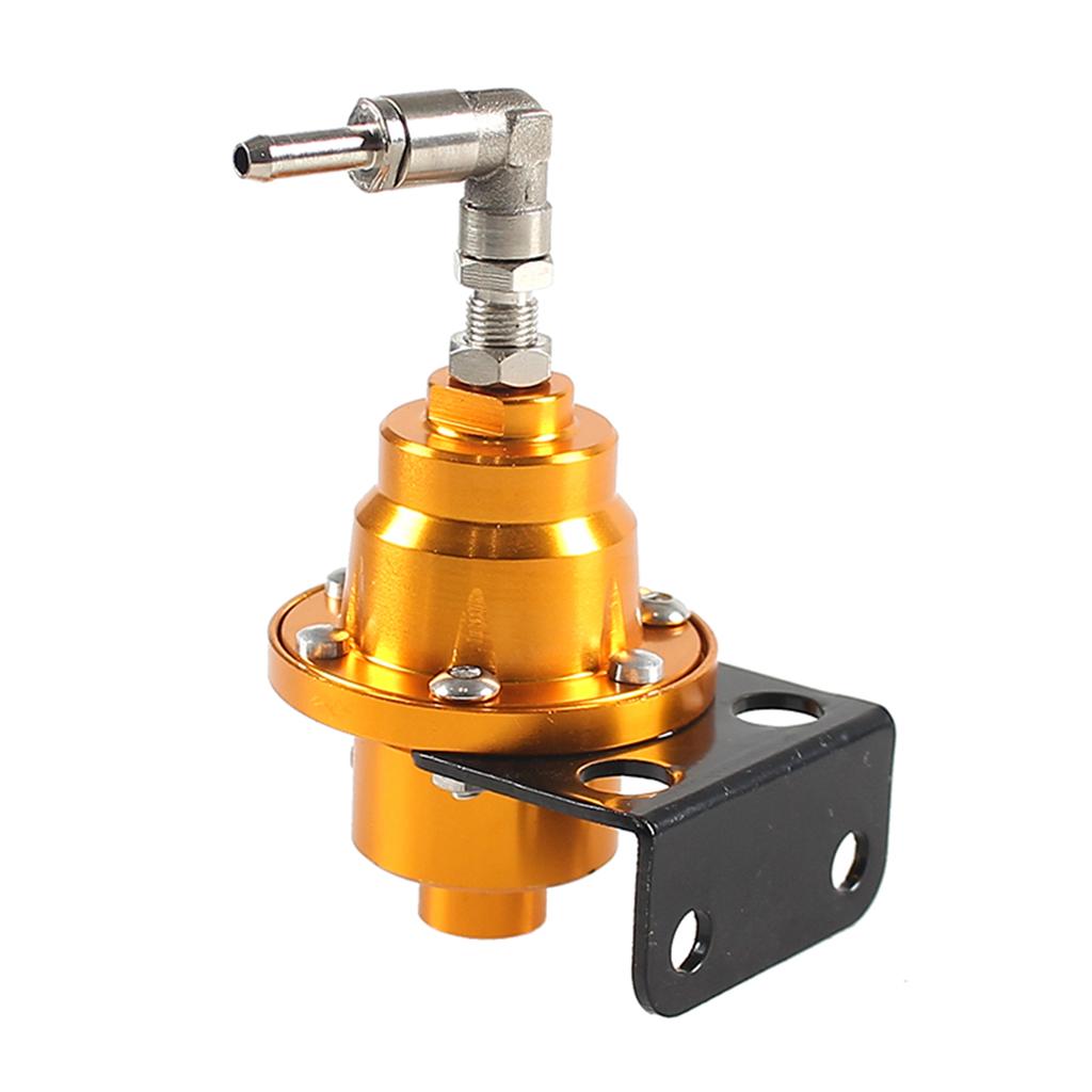 Justerbar drivstofftrykksregulator med målersett 7 farger Aluminium Bilombygging Drivstoff Superlader Universell
