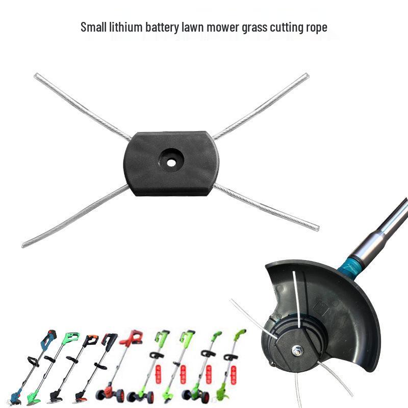 Rechargeable Lithium Battery Lawn Mower with Wheels - Compact Weeding Tool