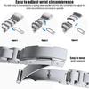 Titanium Luxury Strap for Samsung Galaxy Watch Ultra 47mm ULTRA Band for samsung galaxy 47 No Gaps Link Bracelet Metal Watchband