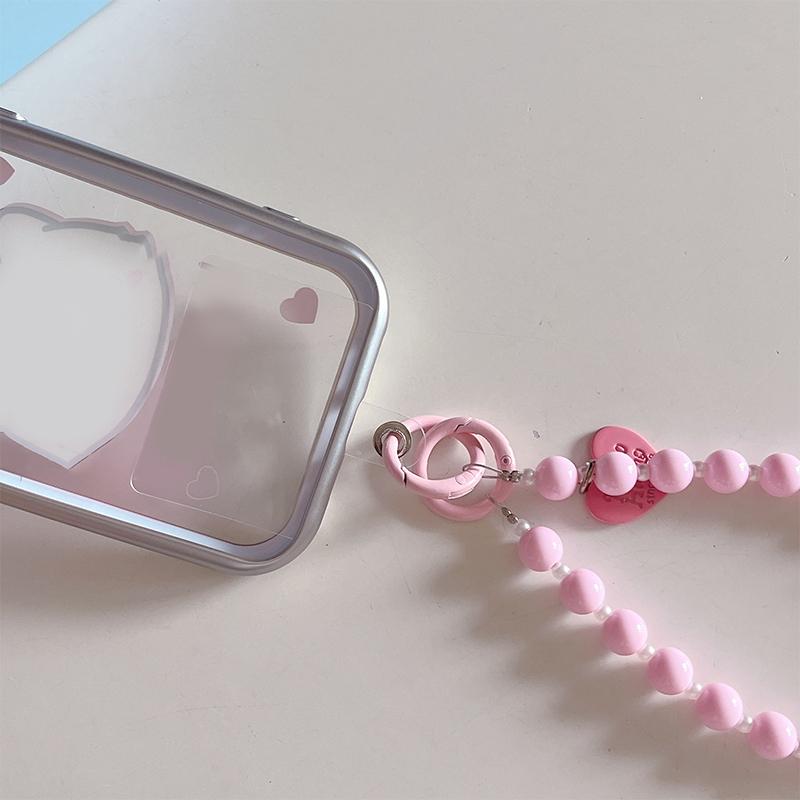Sweet Beaded Phone Lanyard Long Crossbody Neck Chain Universal Phone Charm Shoulder Bag Replacement Straps Bags Chain