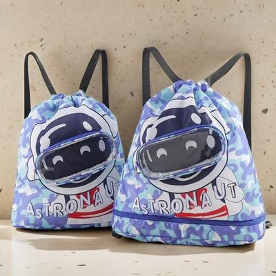 Children's Wet and Dry Separation Waterproof Portable Cute Cartoon Beach Backpacks