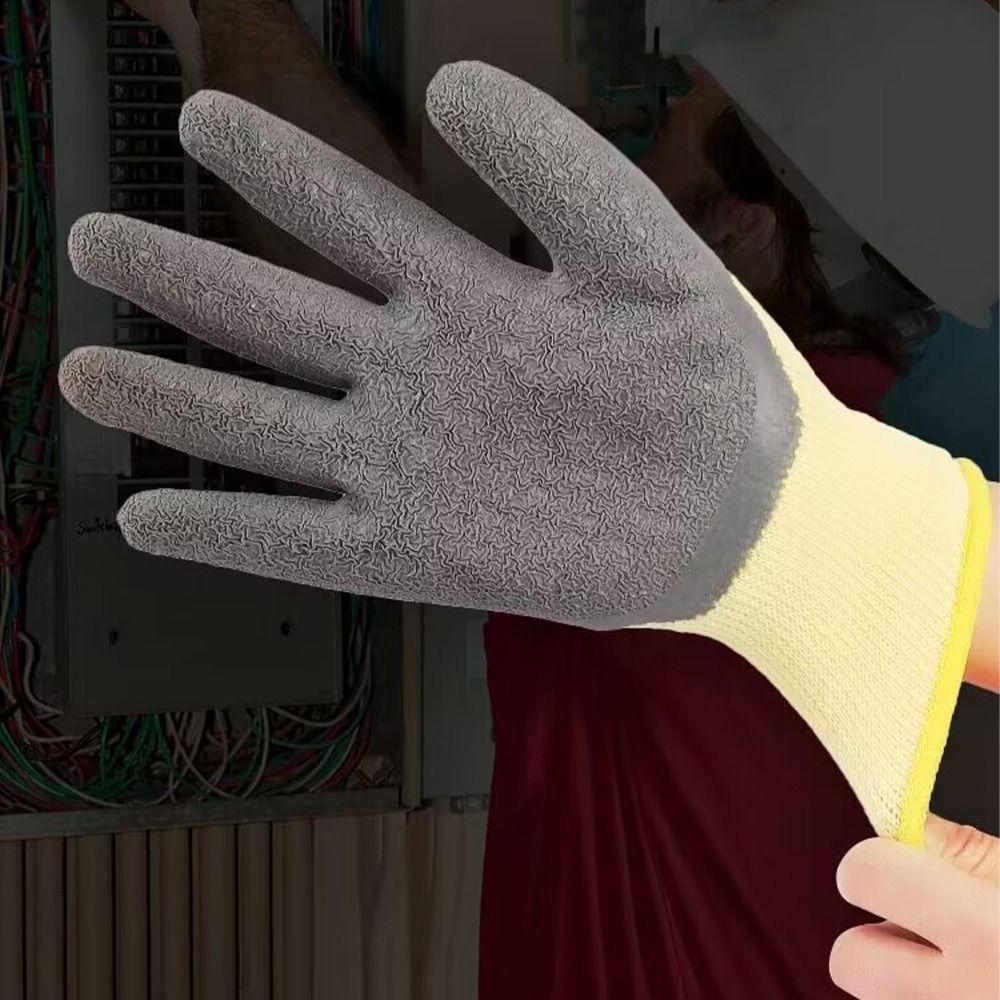 Flexible Electrician Work Gloves Nonslip Rubber Gloves Mittens Protective Gloves  Low Voltage 400v